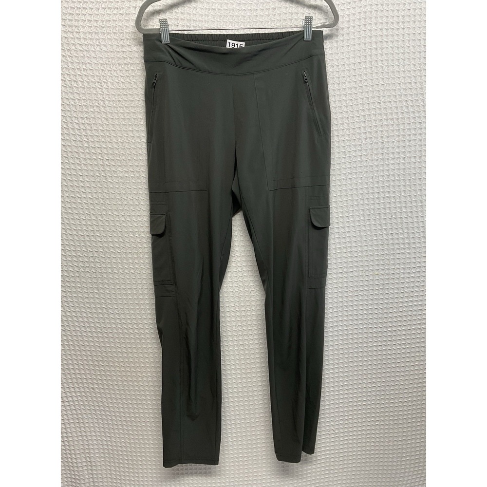 Athleta Women's Joggers Pants size 10T Khaki Green Active Cargo Pullon Worn Once